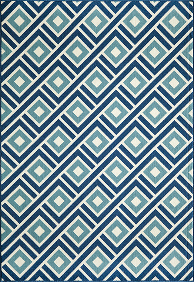 Baja Turkish Tile Blue Rug - 2 x 4