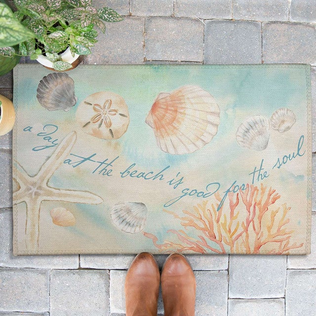 A Day at the Beach Outdoor Doormat