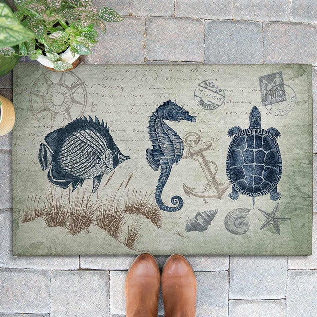 Postal Seas Outdoor Doormat