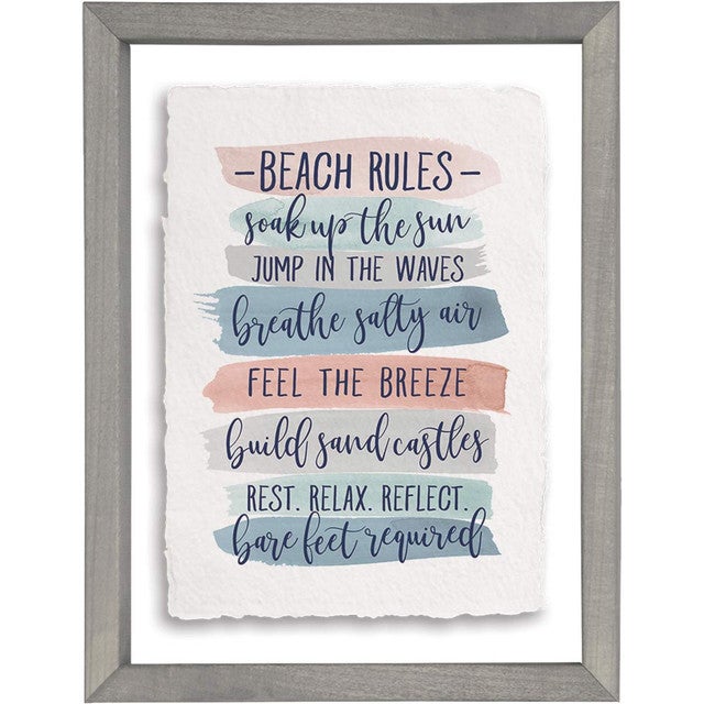 Rules of the Beach Wall Art