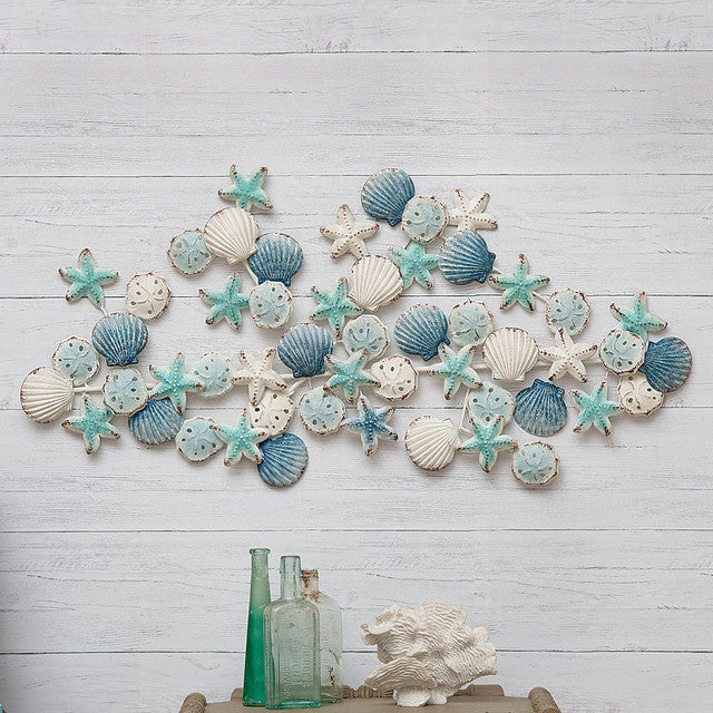 Shells & Starfish Metal Wall Art - OUT OF STOCK