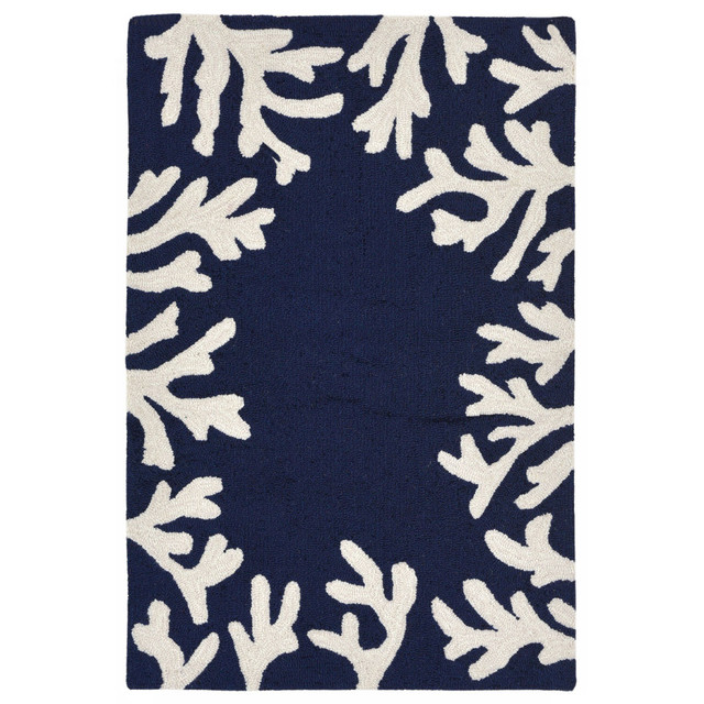 Barrier Reef Navy Indoor/Outdoor Rug - 20 x 30