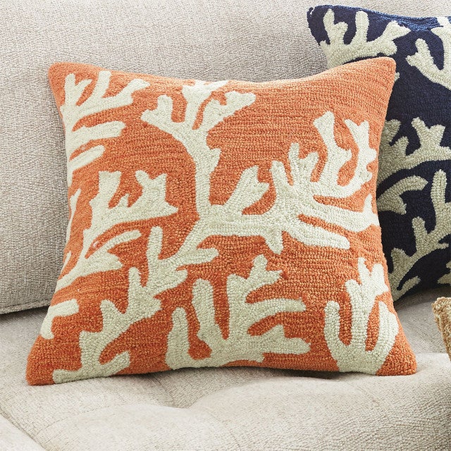 Barrier Reef Orange Indoor/Outdoor Pillow