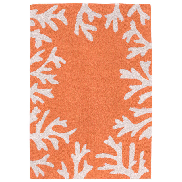 Barrier Reef Orange Indoor/Outdoor Rug - 20 x 30