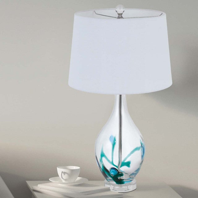 Crystalline Blue Table Lamp