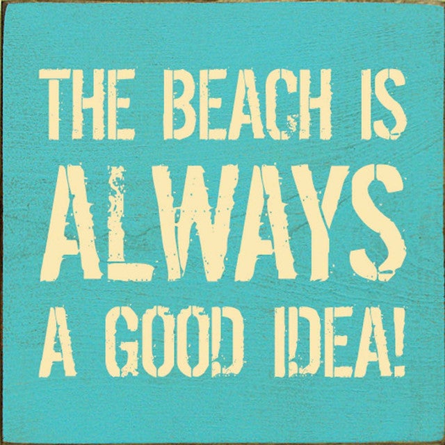 Aqua Beach Ideas Wall Art