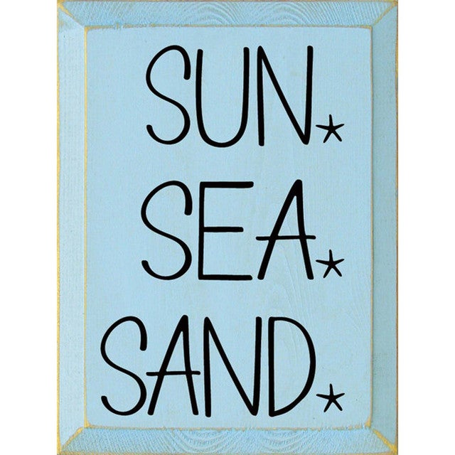 Sun Sea Sand In Blue Wall Art