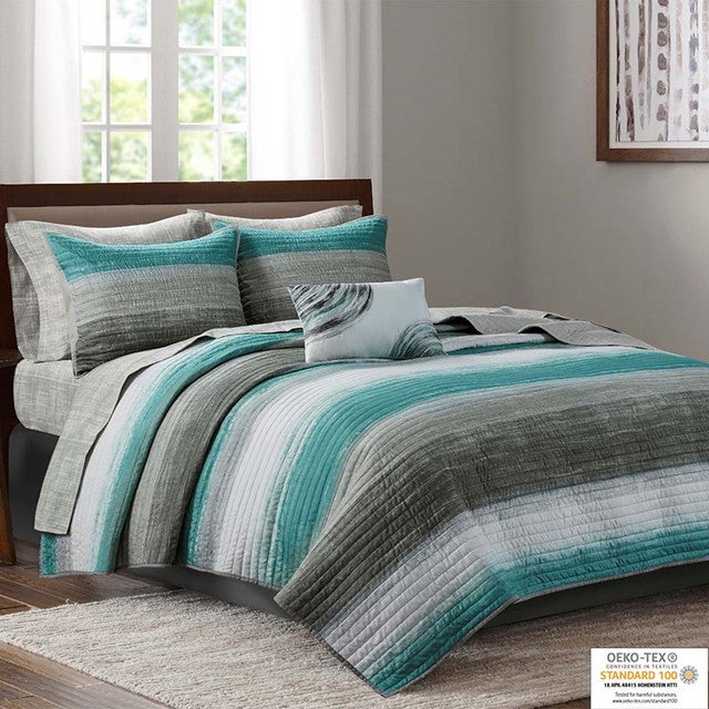 Aruba Ocean 6 Piece Quilt Set - Twin