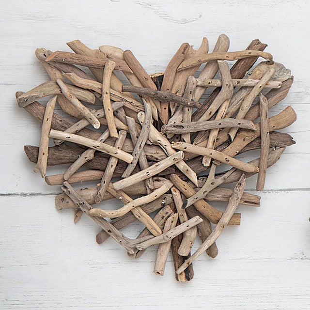 Coastal Driftwood Heart Wall Art
