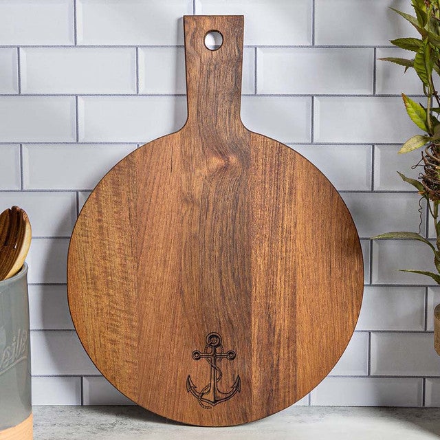 Harbor Teak Round Serving Board