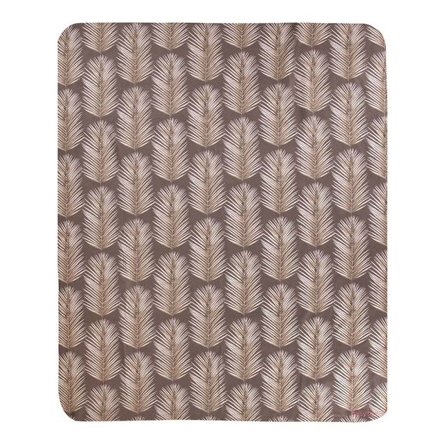 Tropical Elegance Fleece Throw - Brown