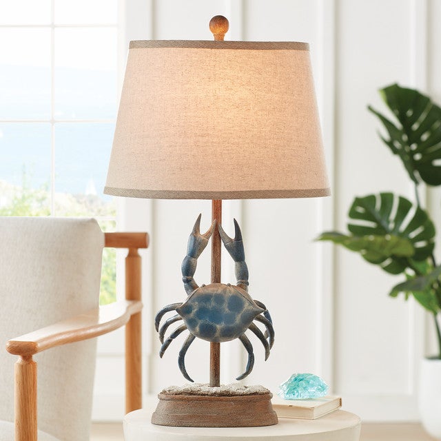 Blue Crab Table Lamp - OUT OF STOCK