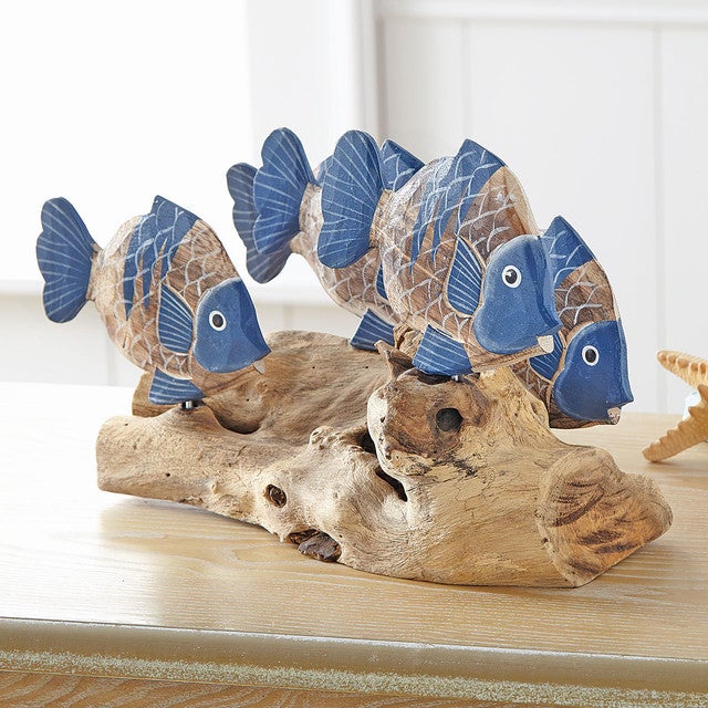 Tabletop Driftwood Fish Sculpture