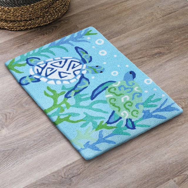 Sea Turtles Reef Accent Rug - CLEARANCE