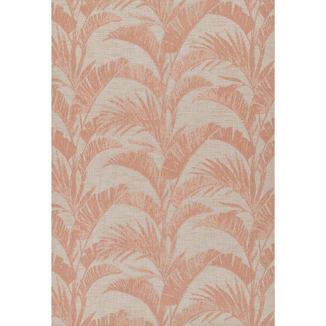Coral Summer Palm Indoor/Outdoor Rug - 3 x 8
