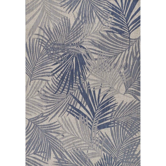 Azure Palm Dreams Indoor/Outdoor Rug - 8 x 10