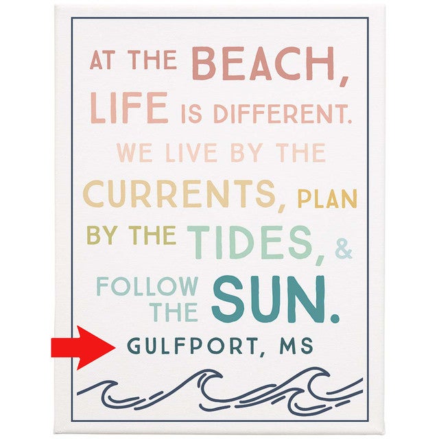 Advice From The Beach Wall Art