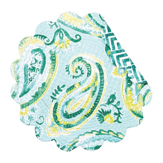 Green Oasis Round Placemats - Set of 6