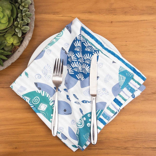 Turtle Tide Napkins - Set of 6