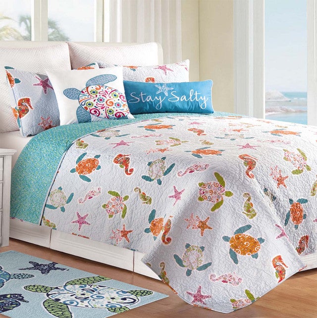Royal Seashore Quilt Set - Twin