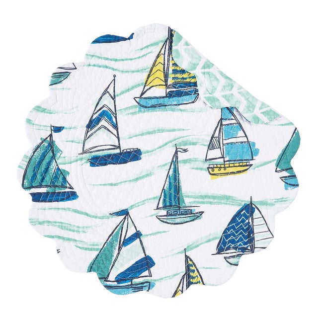 Nautical Parade Round Placemats - Set of 6