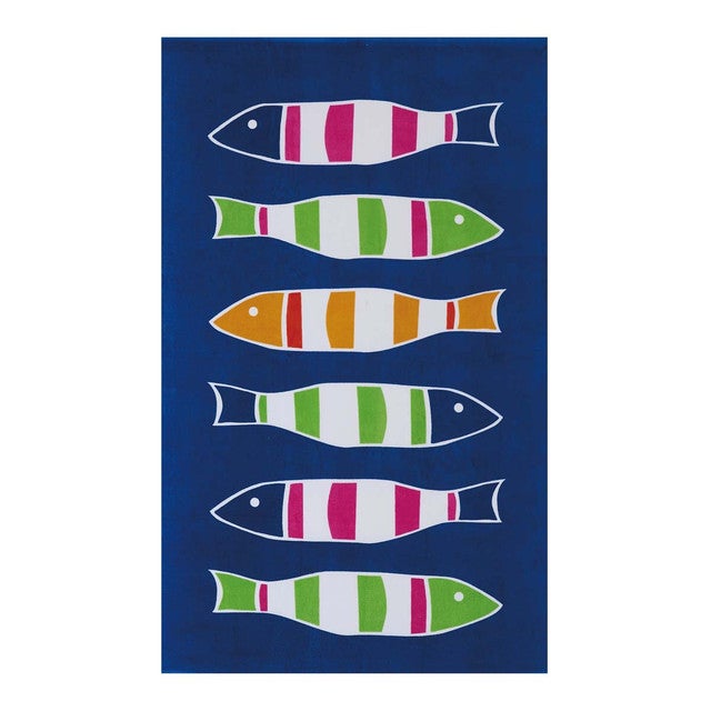 Striped Fish Beach Towel