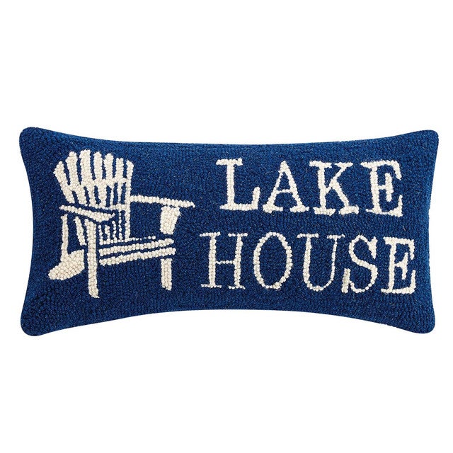 Comfort Lake Hooked Pillow