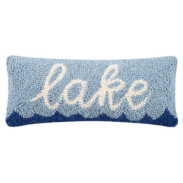Lake Mirage Hooked Pillow