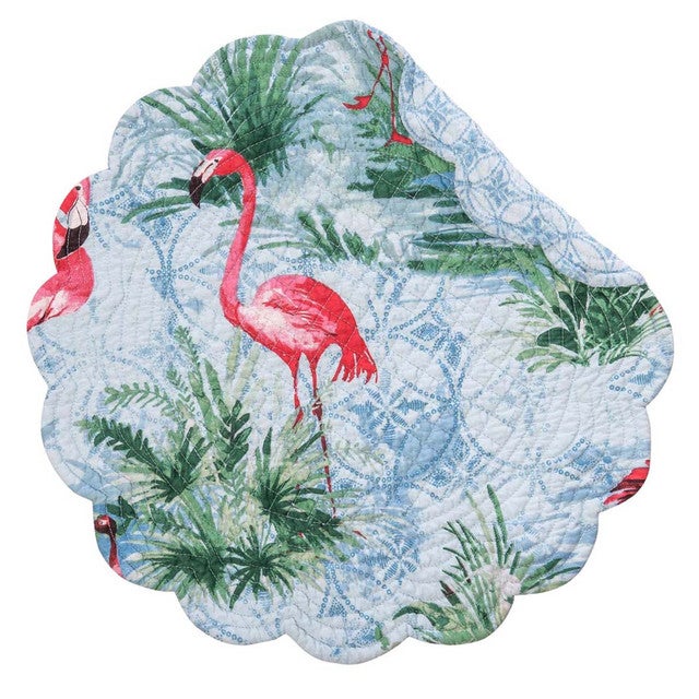 Flamingo Cove Round Placemats - Set of 6