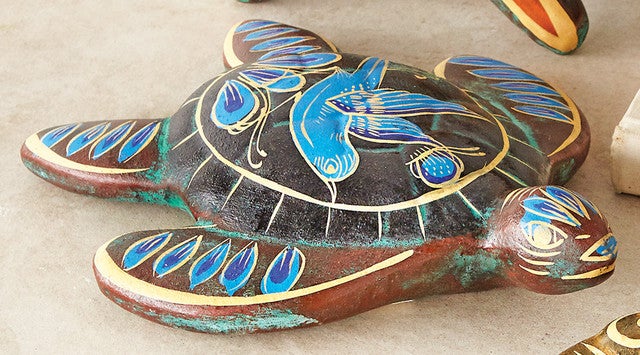 Sea Turtle Clay Sculpture