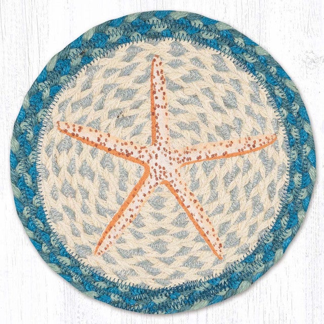 Simple Sea Star Round Trivets - Set of 3