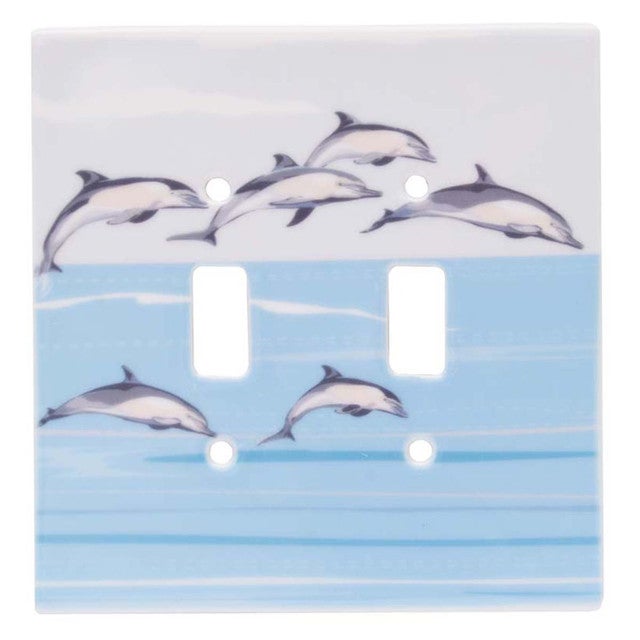 Dolphin Cove Double Switch Plate