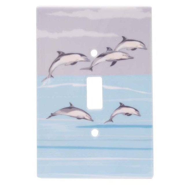 Dolphin Cove Single Switch Plate - OUT OF STOCK UNTIL 02/04/2026