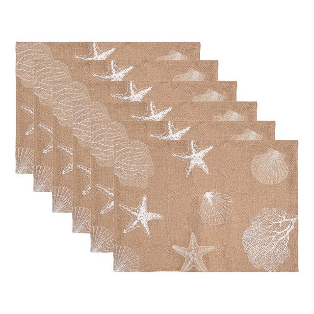 Coastal Sand Placemats - Set of 6