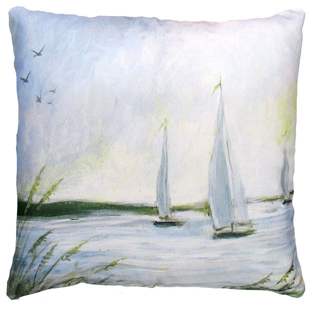Morning Sail Indoor/Outdoor Pillow