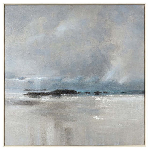 Hazy Coastal Canvas Wall Art