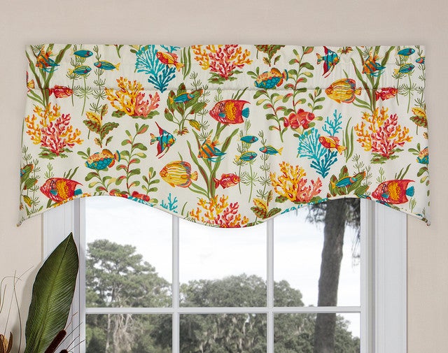 Reef Jubilee Scalloped Valance