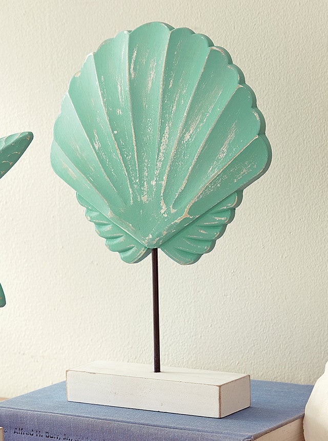 Carved Scallop Tabletop Sculpture