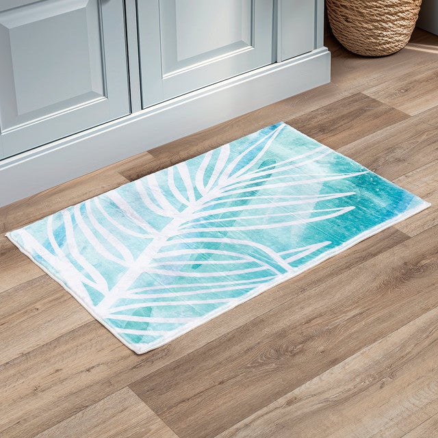 Tropical Palm Leaf Runner Rug
