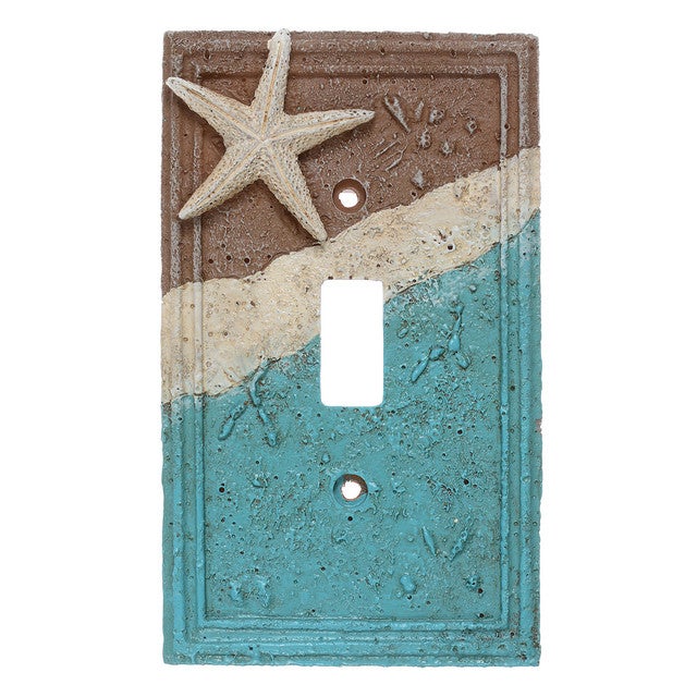 Coastal Starfish Single Switch Plate