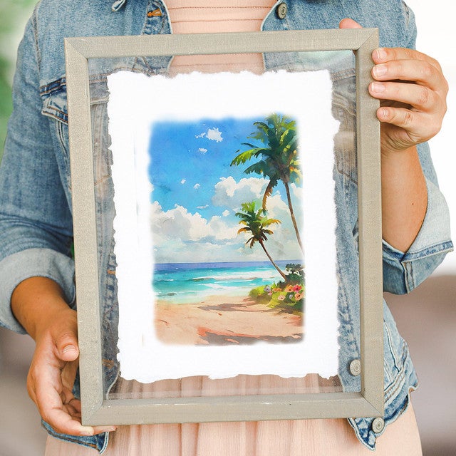 Island Oasis Framed Wall Art