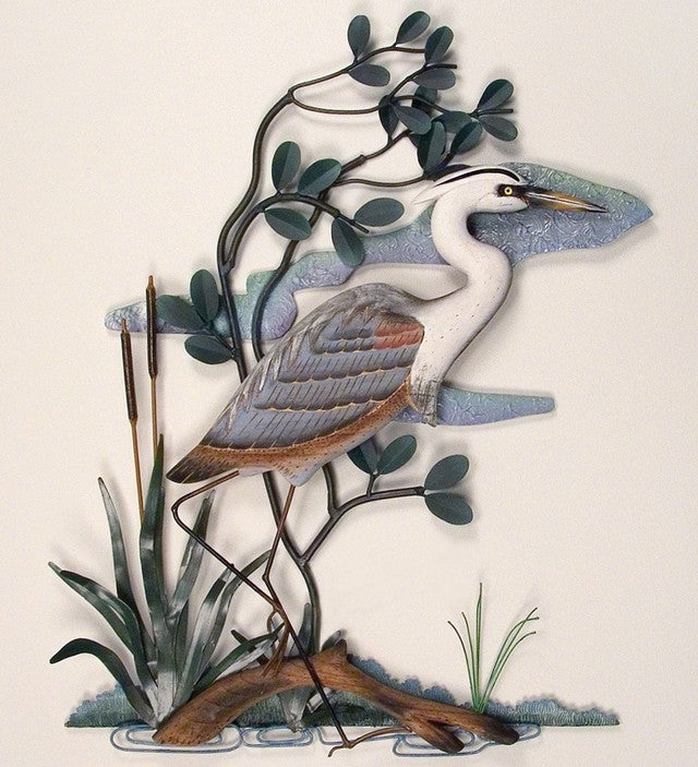 Blue Heron Wall Hanging - OVERSTOCK