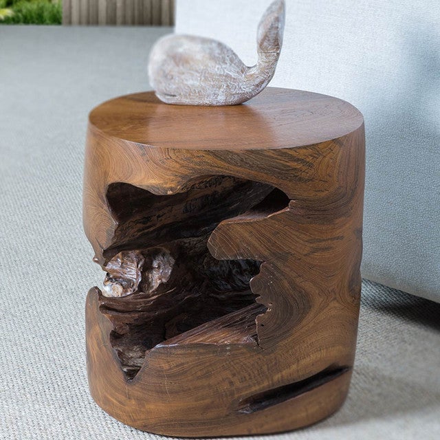 Natural Form Teak Side Table I