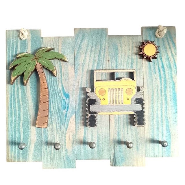 Shoreline Cruiser Key Hook Plaque - Yellow
