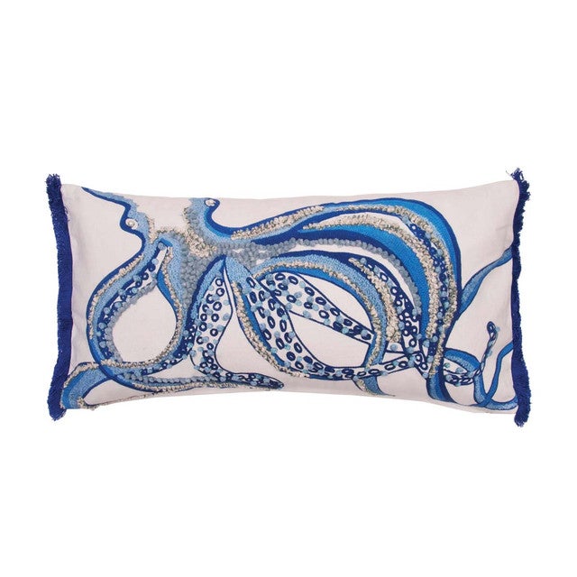 Inked Blue Muse Pillow