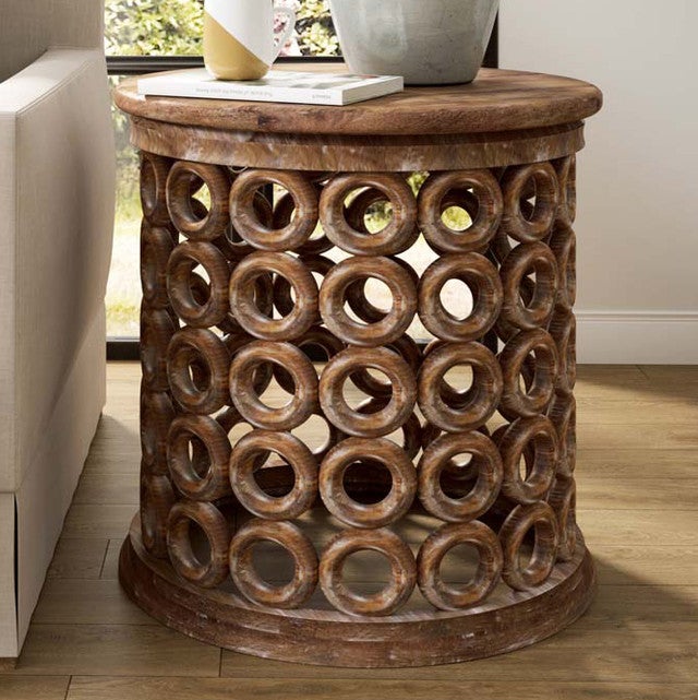 Sunset Stack Natural Side Table