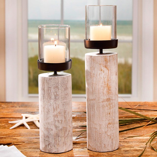 Beachcomber's Votive Pillar Candle Holders