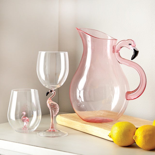 Flamingo Paradise Glassware