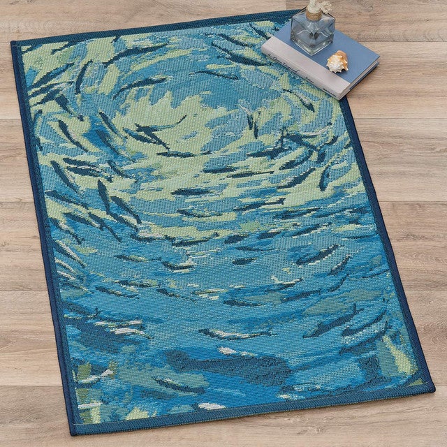 Whirlpool Fish Rug - 2 x 3