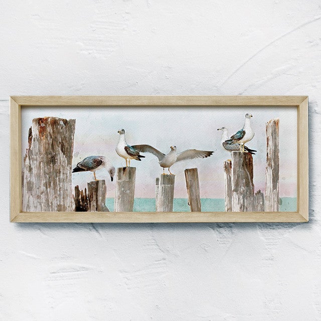 Dockside Birds Framed Wall Art
